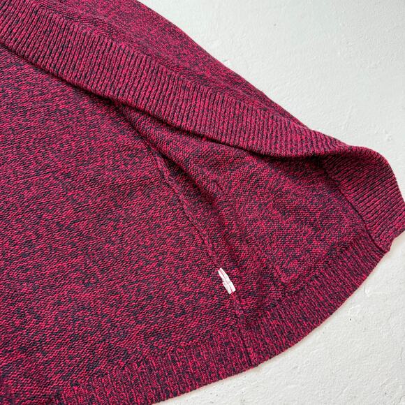 H&M Maroon Pink Navy Knit Open Front Cardigan Sweater Size Small - Picture 5 of 6